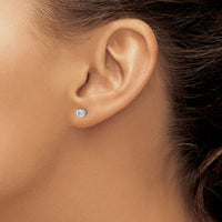 14kw .40ct I1 J-K Diamond Stud Push-on Post Earrings-ST2-40W