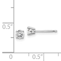 14kw .40ct I1 J-K Diamond Stud Push-on Post Earrings-ST2-40W