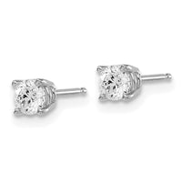 14kw .50ct I1 J-K Diamond Stud Push-on Post Earrings-ST2-50W