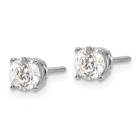 14kw 1.00ct SI3 G-I Diamond Stud Thread on/off Post Earrings-ST3-100W