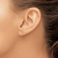 14kw .15ct VS2/SI1 G-I Diamond Stud Thread on/off Post Earrings-ST4-15W