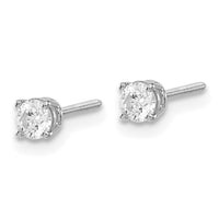 14kw .30ct SI3 G-I Diamond Stud Thread on/off Post Earrings-ST3-30W