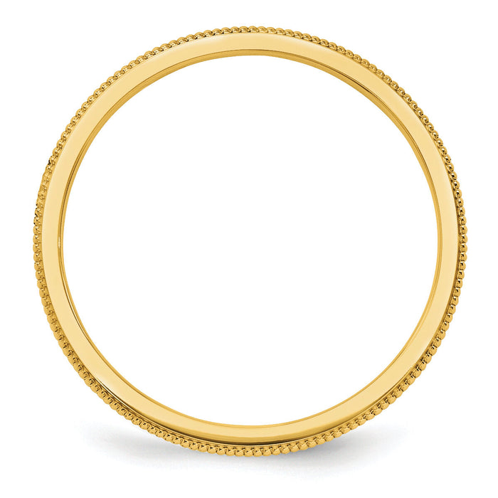 14k 1.5mm Milgrain Band-STK1