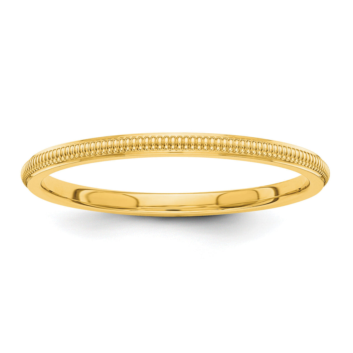 14k 1.5mm Milgrain Band-STK1