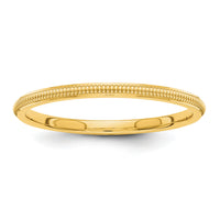 14k 1.5mm Milgrain Band-STK1