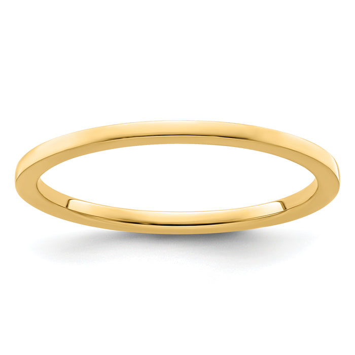 14K Gold 1.2mm Flat Stackable Band-STK16-120Y