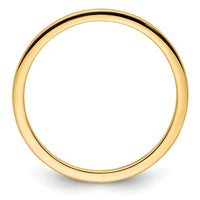 14K Gold 1.2mm Half Round Stackable Band-STK17