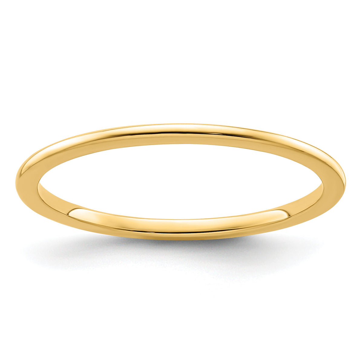 14K Gold 1.2mm Half Round Stackable Band-STK17