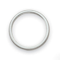 14k White Gold 1.5mm Milgrain Band-STK2