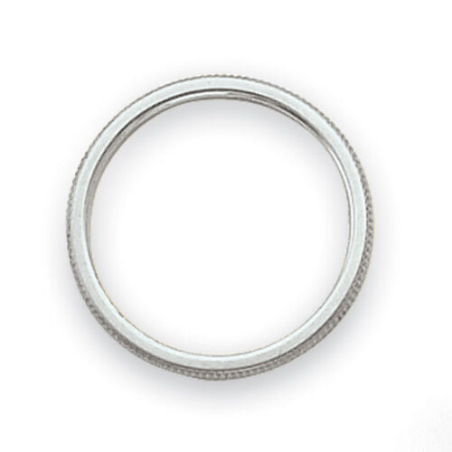 14k White Gold 1.5mm Milgrain Band-STK2