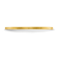 14K Gold 1.2mm Flat Satin Stackable Band-STK23