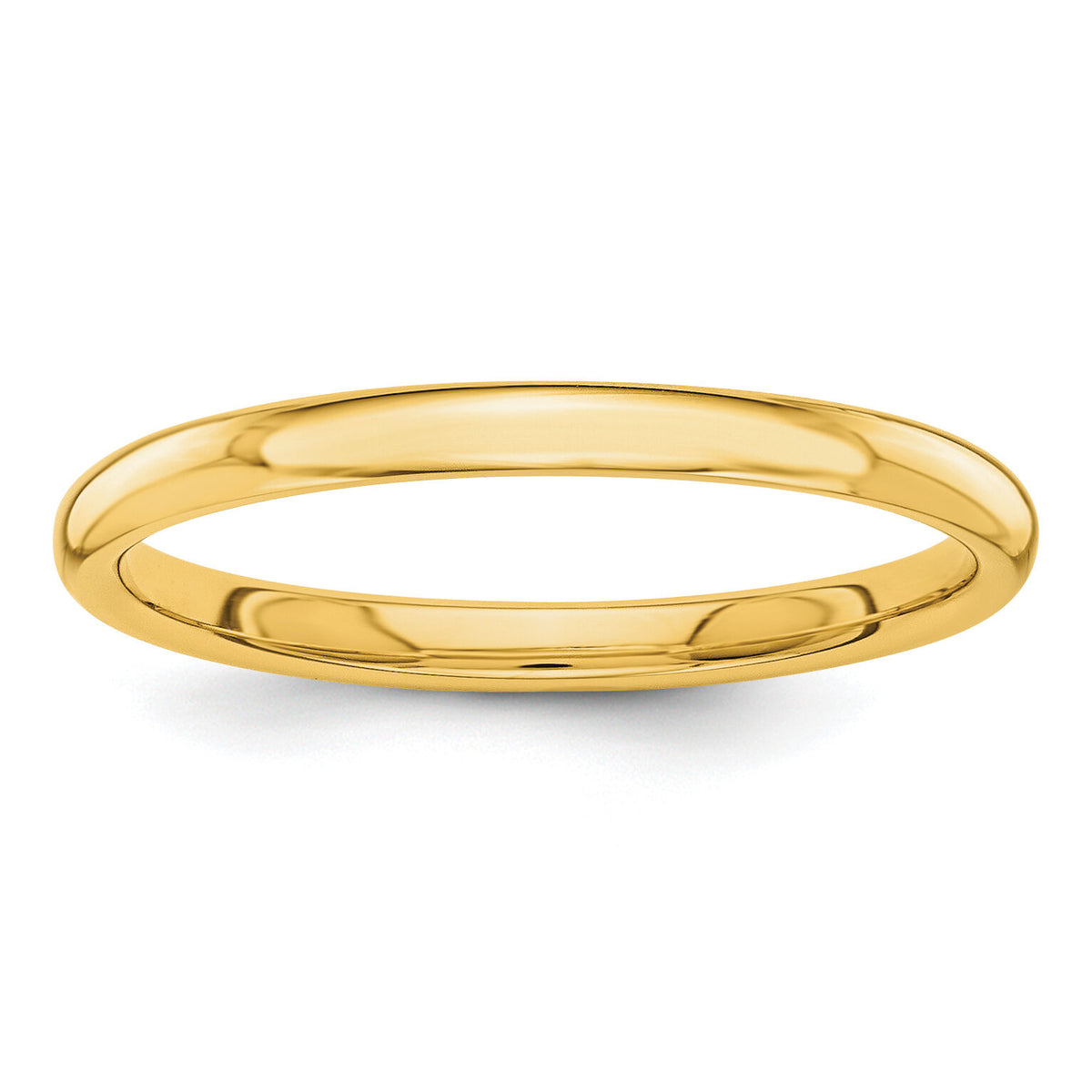 14k Polished 2mm Band-STK4