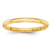 14k Polished 2mm Band-STK4