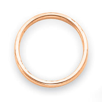 14k Rose Gold Polished 2mm Band-STK6