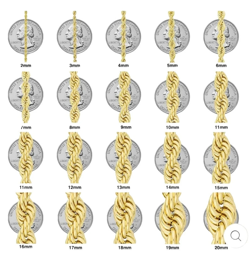 Chains size guide