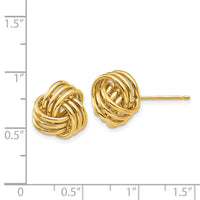 14k Polished Triple Knot Post Earrings-T570