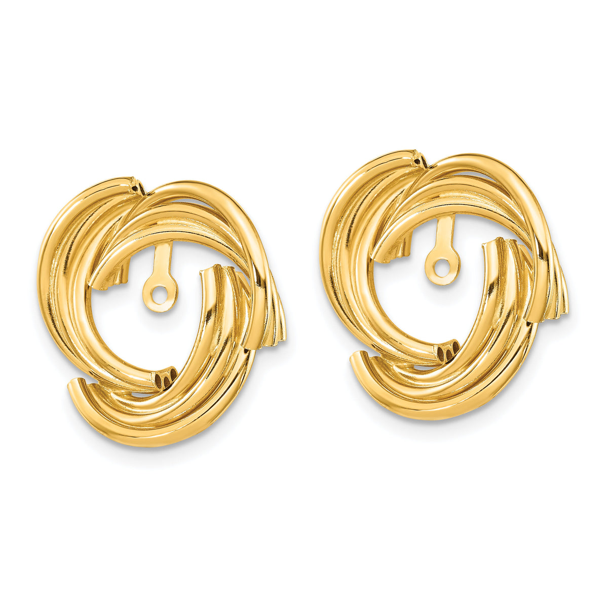 14k Polished Fancy Earring Jackets-T573J