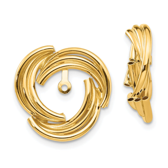 14k Polished Fancy Earring Jackets-T573J