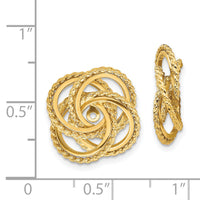 14k Polished & Twisted Fancy Earring Jackets-T575J
