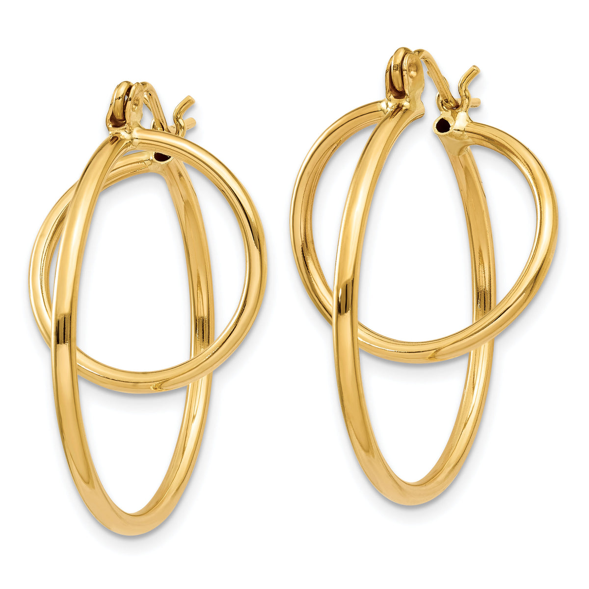 14k Fashion Circle Hoop Earrings-T712