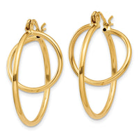 14k Fashion Circle Hoop Earrings-T712