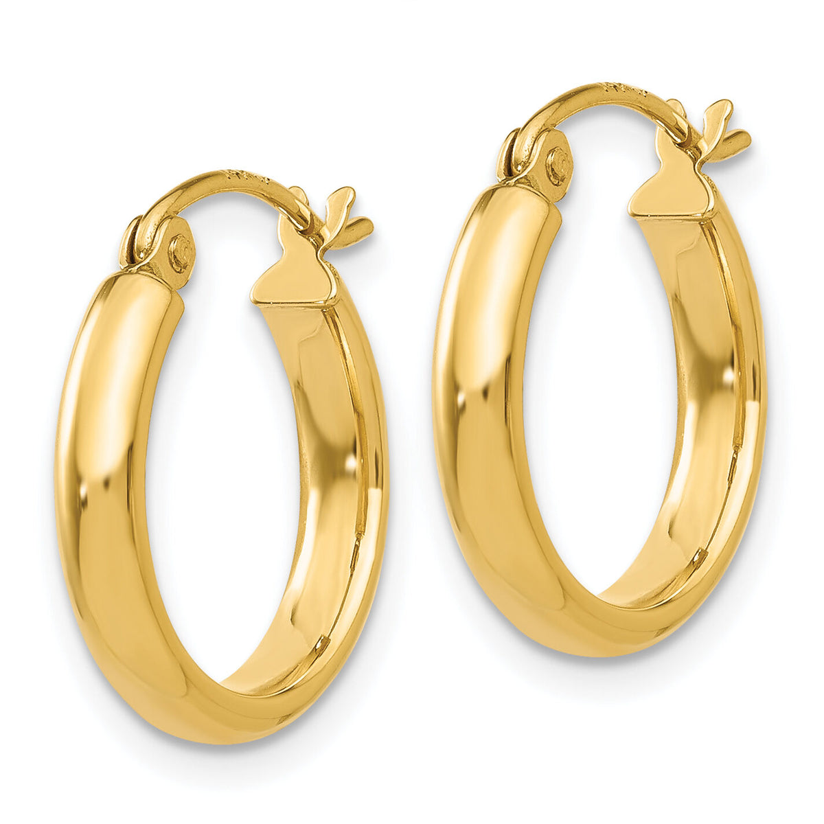 14k Polished Hoop Earring-TA231
