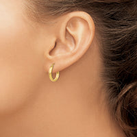 14k Polished Hoop Earring-TA231