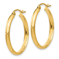 14k Polished Hoop Earring-TA233