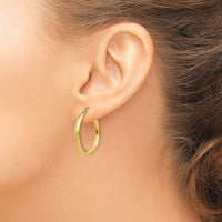 14k Polished Hoop Earring-TA233