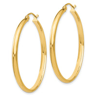 14k Polished Hoop Earring-TA235