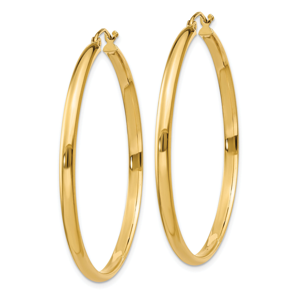 14k Polished Hoop Earring-TA236
