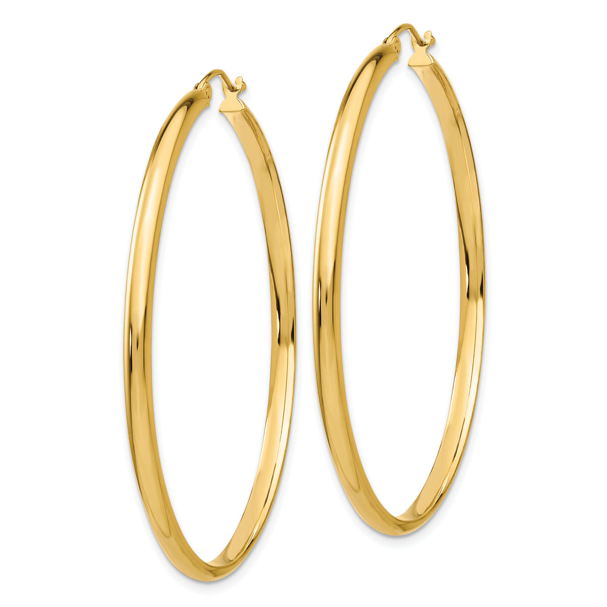14k Polished Hoop Earring-TA237