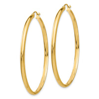 14k Polished Hoop Earring-TA237