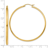 14k Polished Hoop Earring-TA237