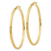 14k Polished Hoop Earring-TA238