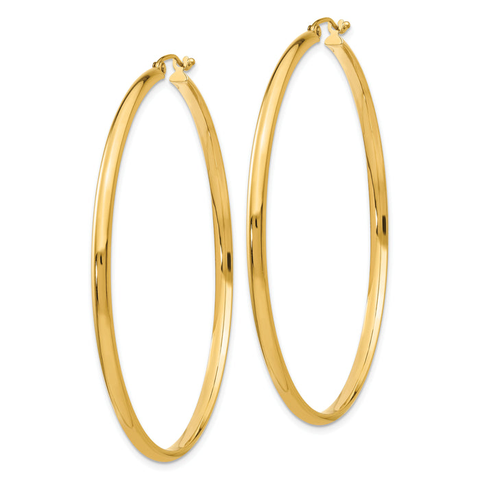 14k Polished Hoop Earring-TA238