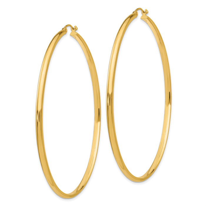 14k Polished Hoop Earring-TA239