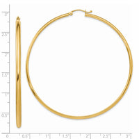 14k Polished Hoop Earring-TA239