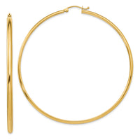 14k Polished Hoop Earring-TA239