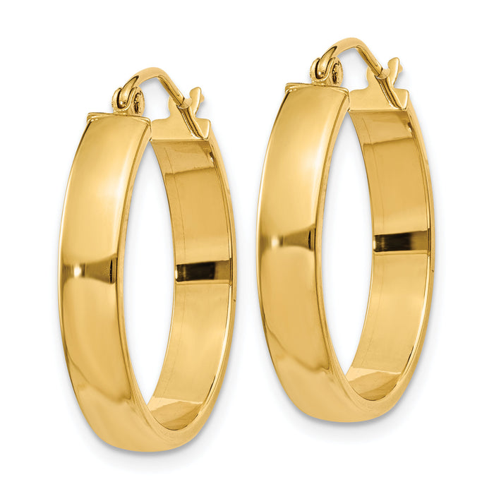 14k Polished Hoop Earring-TA240