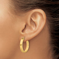 14k Polished Hoop Earring-TA240