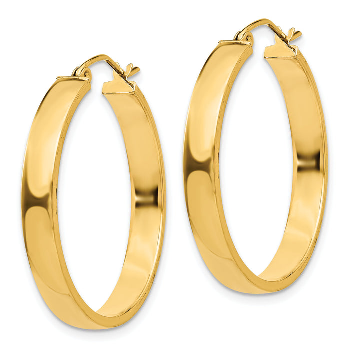 14k Polished Hoop Earring-TA241
