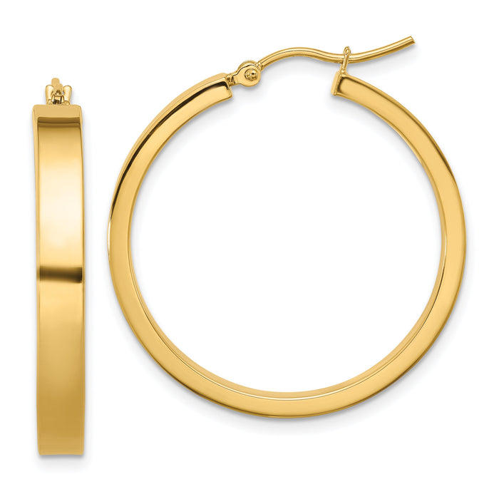 14k Polished Hoop Earring-TA241