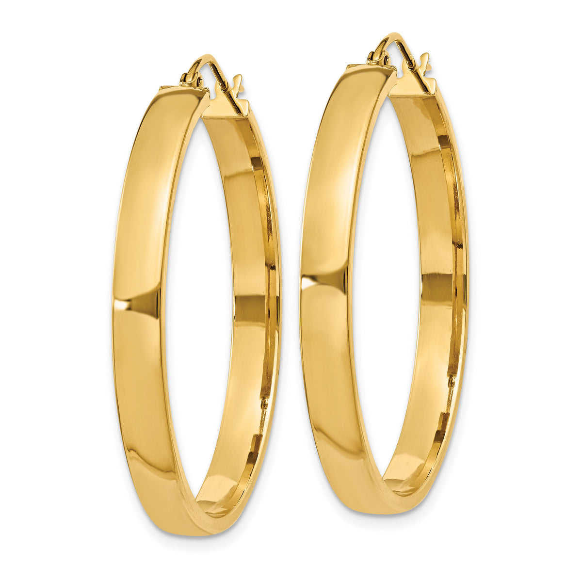 14k Polished Hoop Earring-TA242