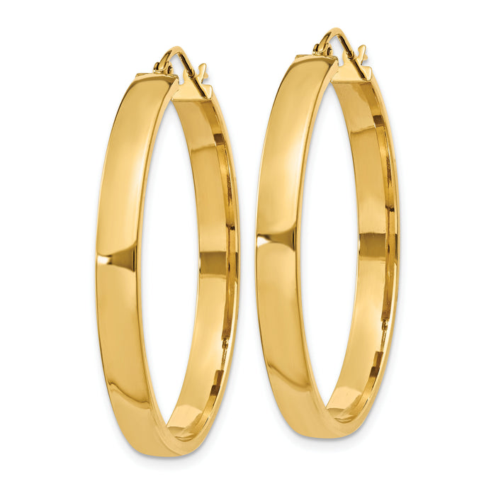 14k Polished Hoop Earring-TA242