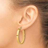 14k Polished Hoop Earring-TA242