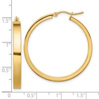 14k Polished Hoop Earring-TA242