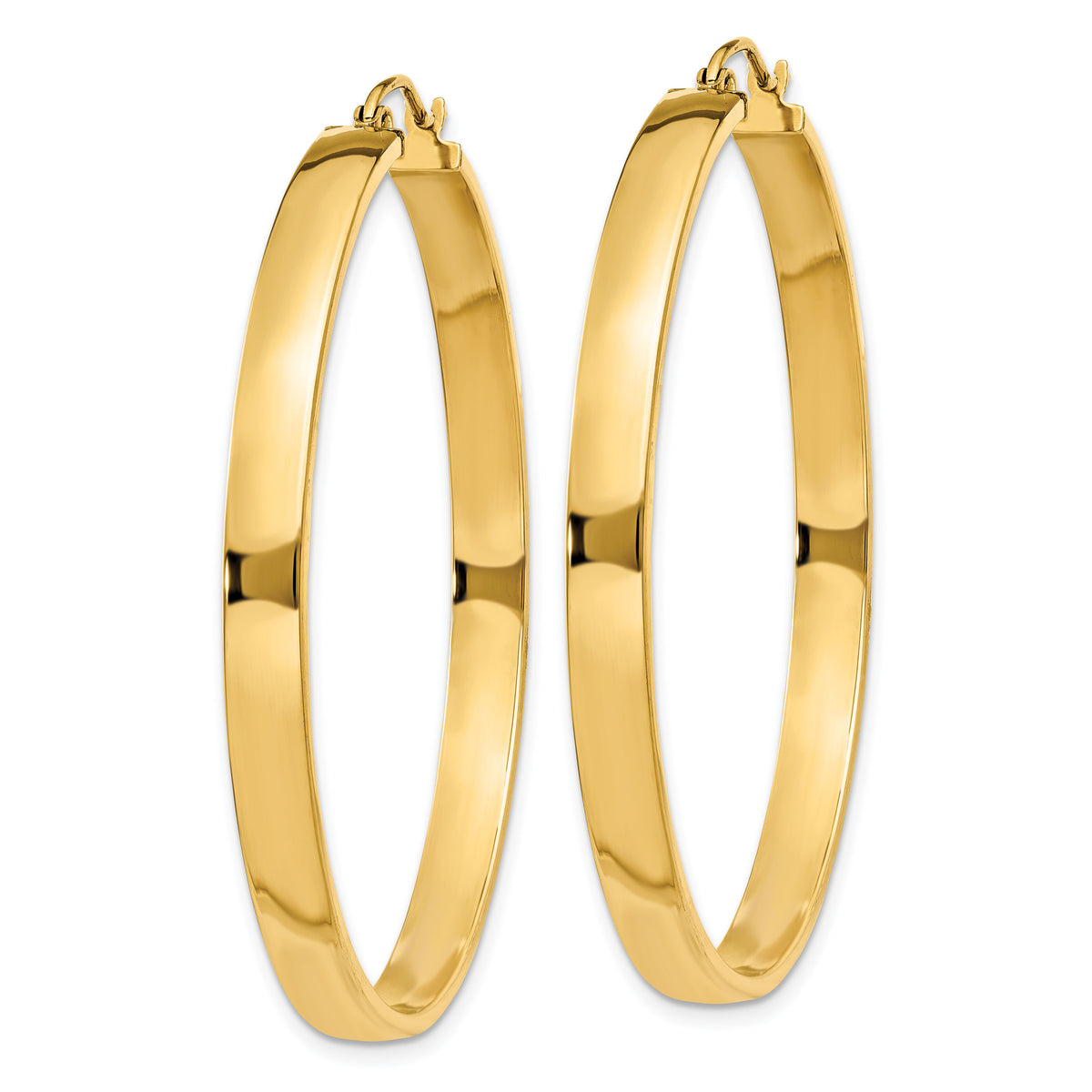 14k Polished Hoop Earring-TA243
