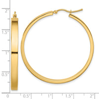 14k Polished Hoop Earring-TA243