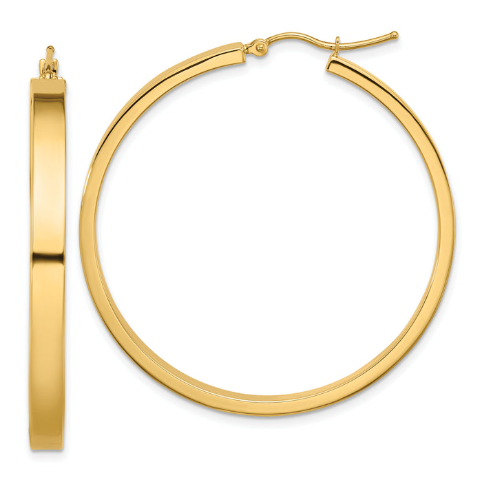 14k Polished Hoop Earring-TA243
